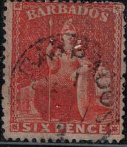 Barbados 1870 SC 34 Used SCV $92.50