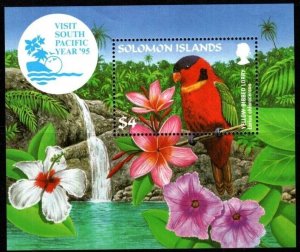 SOLOMON ISLANDS SGMS826 1995 VISIT SOUTH PACIFIC YEAR MNH