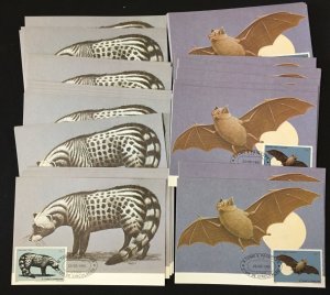 ST THOMAS E PRINCIPE 1970s/80s Fish dinosaurs Maxi Cards Used (Apx400)LA778