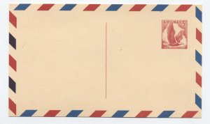 UXC3b 1960 airmail postal card double printed lozenges variety mint [y8984]