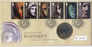 2003 G.B Medal Cover - Collecting For Posterity 250 Year Of The British Museum