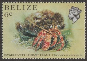 Belize stamp, Scott#704,  mint,  never hinged, 6C,  crab,