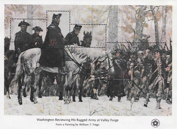 US #1686-89 Bi-Centennial Souvenir Sheets, in Mounts.