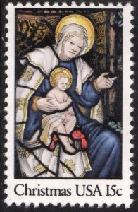 SC#1842 15¢ Madonna and Child Single (1980) MNH