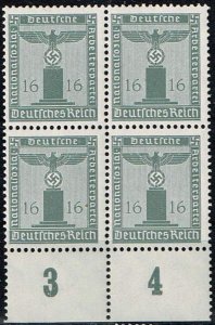 Germany 1938,Sc.#S8 MNH block of 4 Eagle on a base. cv.€26