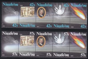 Tonga - Niuafo'ou # 64-65, Halley's Coment, Mint NH, 1/2 Cat.