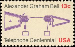 1976 13c Telephone, Alexander Graham Bell Scott 1683 Mint F/VF NH