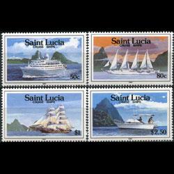 ST.LUCIA 1991 - Scott# 976-9 Boats Set of 4 NH