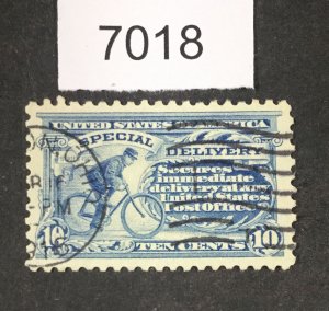 MOMEN: US STAMPS # E9 USED LOT #A 7018