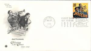 #3184k Jazz Flourishes PCS FDC