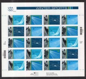 US 3555a Winter Olympics Pane MNH VF