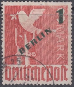 GERMANY Sc # 9N67 USED PART SET, HI-VAL. For use in OCCUPATION SECTORS of BERLIN