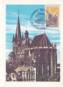 France 1972 The Cathedral d'Aix-la-Chapelle Maxim Card FDC Unused VGC