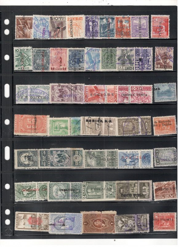 MEXICO REVENUE STAMP COLLECTION