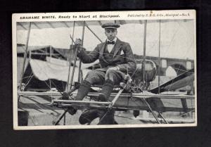 1911 England Postcard Cover Grahame White Aviation Ready to Fly at Blackpool