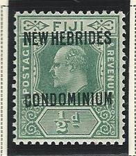 New Hebrides British mh GUM HAS TONE SEE SCAN  sc 10