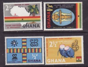 Ghana-Sc #42-5-unused NH set-Independence-1959-