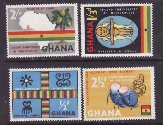 Ghana-Sc #42-5-unused NH set-Independence-1959-