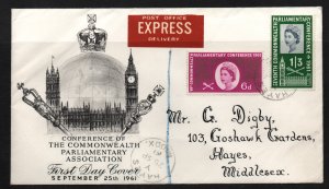 GB 1961 Parliamentary Conference illustrated good FDC WS37528