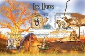 Central African Republic 2011 MNH - Lions. Scott Code: 1525