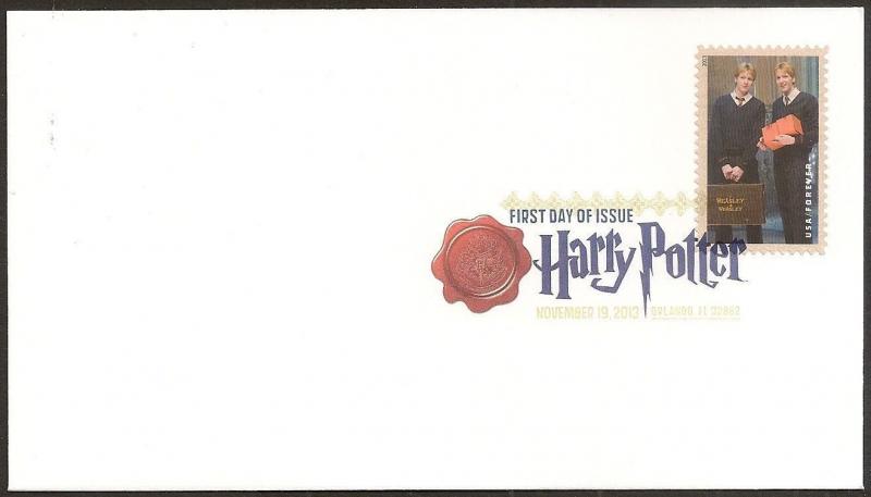 US 4839 Harry Potter Fred and George Weasley DCP FDC 2013