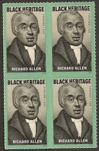 US 5056 Black Heritage Richard Allen F block 4 MNH 2016