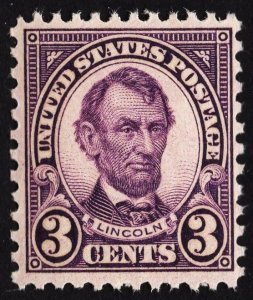 US 635 MNH VF 3 Cent Abraham Lincoln