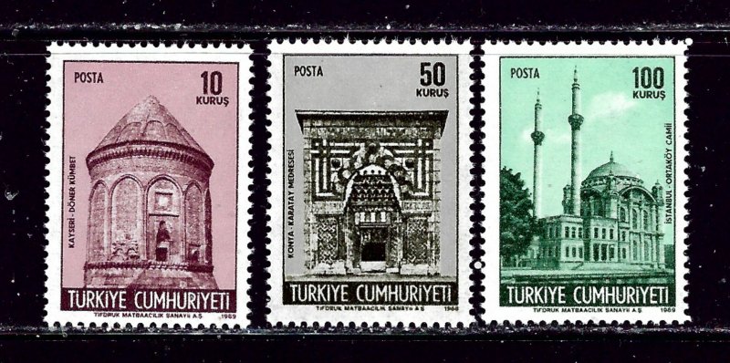 Turkey 1793-95 MNH 1968-69 Short set