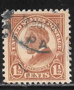 USA 553: 1.5c Harding, used, F-VF