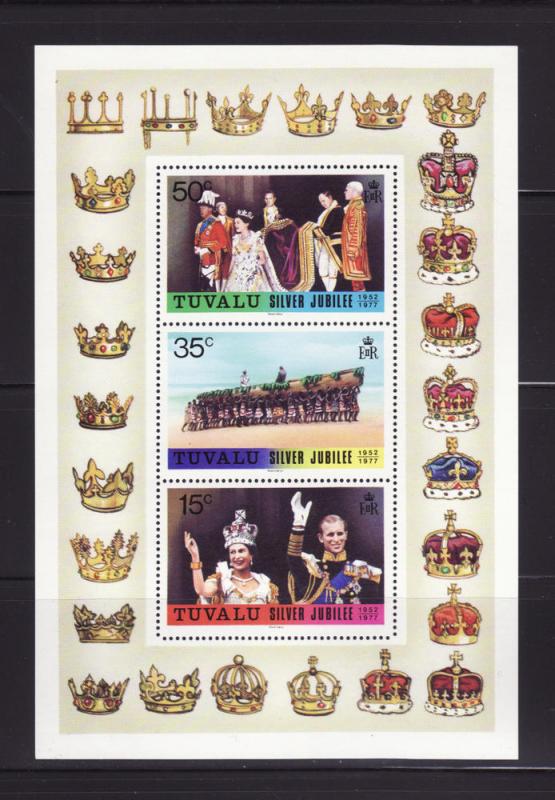 Tuvalu 45a Set MNH Queen Elizabeth II Silver Jubilee (C)