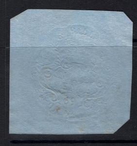 Great Britain - Embossed Revenue - 9p - 1869 Bill Stamp (Sm. Thin) - 090415