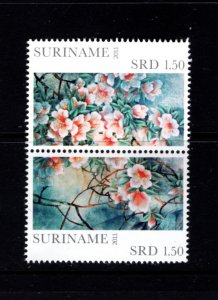 Suriname #1425a-b (2011 Azalais  set)  VFMNH CV $1.90