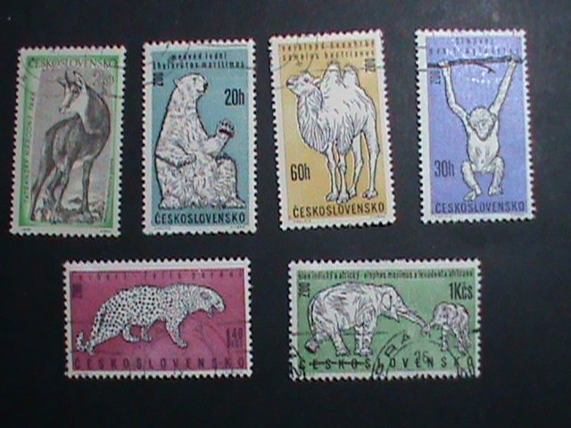 CZECHOSLOVAKIA STAMP- WORLD WILD  ANIMALS CTO NH STAMPS SET VERY FINE