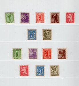 GERMANY 1945-1948 SOVIET OCCUPATION COMPLETE COLLECTION AS PER SCANS PERFECT MNH