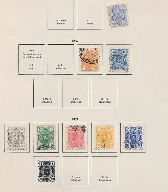 Estonia France Finland 1870s/1920s M&U Collection(100+Items) (DD653