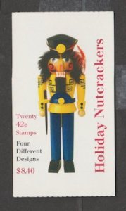 U.S. Scott Scott #4367b-4367d BK306 Nutcracker Stamp - Mint NH Booklet