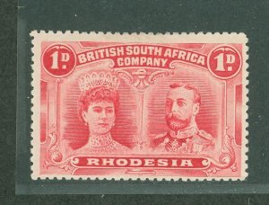 Rhodesia (1890-1923) #102v Unused Single