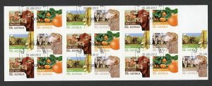 Australia SG3751b 2012 Farming Australia Part 2 Self Adhesive Booklet Pane Used