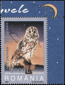 Romania 2003 Sc 4579-4584 Birds Owls CV $4.75