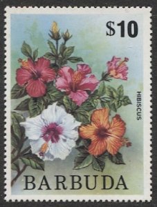 BARBUDA Sc 187 Mint NH $10  VF, Flowers