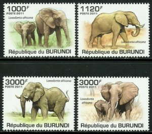 Burundi #847-50 MNH Set - Elephants