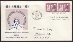 F1875   CANADA   FDC # 380   Pair      Health