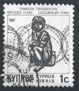 Cyprus #RA4 1c Child & Barbed Wire