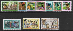 Niue 203-13   1977 set 10  VF  NH