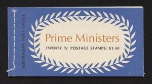 Australia 1972 Prime Minister $1.40 booklet wax MNH ** Retail $100