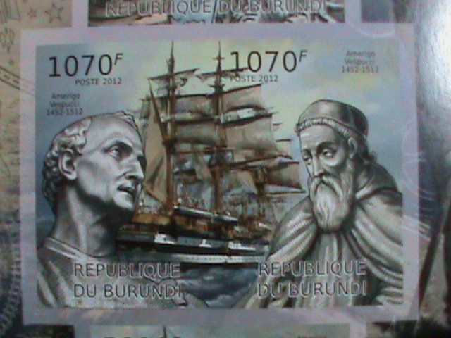 ​BURUNDI STAMP 2013 SC#1244-500TH ANNIV: COLUMBUS DISCOVER AMERICA-IMPERF-S/S