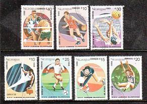 Nicaragua 1988 Olympics CTO VF NH