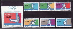 Mexico - Olympic Games - 7 Stamps  Set  - 1351-7