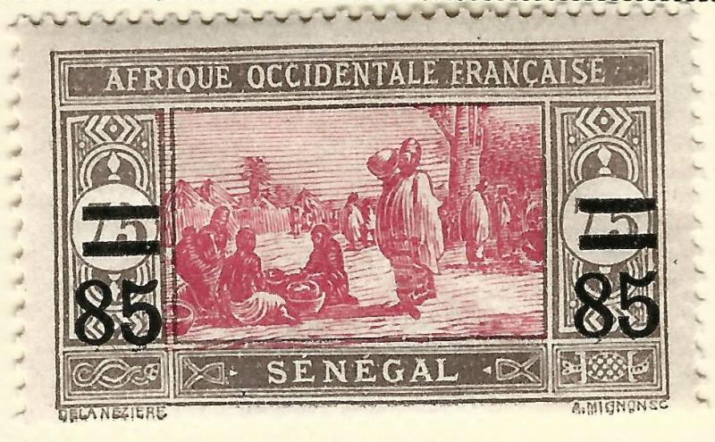 Senegal Sc #126 F-VF Mint OG hr French Colonies are Hot!