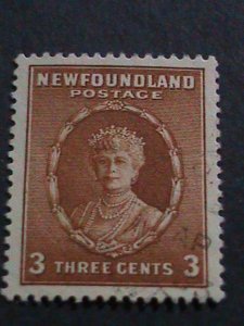 ​NEWFOUNDLAND 1932-SC#187 90 YEARS QUEEN MARY-USED STAMP VERY FINE